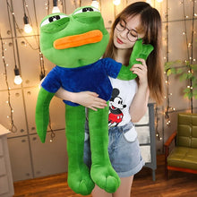 Lade das Bild in den Galerie-Viewer, Pepe der Frosch Meme Kuscheltier (ca. 50-90cm)