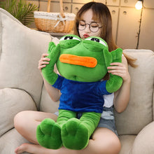 Lade das Bild in den Galerie-Viewer, Pepe der Frosch Meme Kuscheltier (ca. 50-90cm)