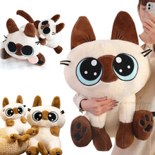 Lade das Bild in den Galerie-Viewer, Süßes Katzen Plüschtier im Comic Look