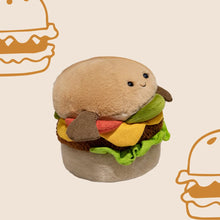 Lade das Bild in den Galerie-Viewer, Plüsch Hamburger Kuscheltier für Fast-Food Freunde (ca. 12cm)