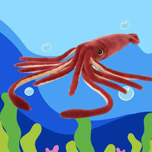 Lade das Bild in den Galerie-Viewer, Zahmes Tintenfisch Plüschtier (ca. 70cm)