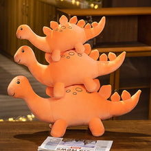 Lade das Bild in den Galerie-Viewer, Farbenfrohe Plüsch Dinos warten auf ein neues Zuhause