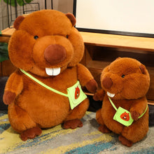 Lade das Bild in den Galerie-Viewer, Lustiger Biber als Stofftier in verschiedenen Größen