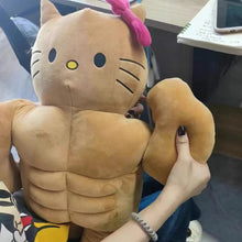 Lade das Bild in den Galerie-Viewer, Kawaii Kitty Muskel Plüschtier (ca.40cm)