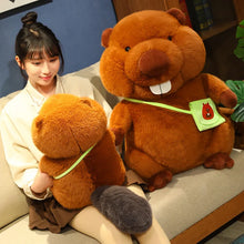 Lade das Bild in den Galerie-Viewer, Lustiger Biber als Stofftier in verschiedenen Größen