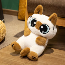Lade das Bild in den Galerie-Viewer, Süßes Katzen Plüschtier im Comic Look
