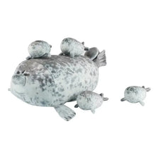 Lade das Bild in den Galerie-Viewer, Niedliche Robbe mit 4 Baby Robben Kuscheltier