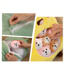 Lade das Bild in den Galerie-Viewer, Kawaii Plüschies gefüllt mit Mini Plüschies (Karotte, Erdbeere, Panda etc.)
