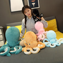 Lade das Bild in den Galerie-Viewer, Jetzt Großes Oktopus Kuscheltier (ca. 65cm oder 90cm) bei Kuscheltiere.store kaufen