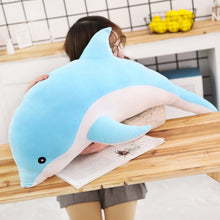 Lade das Bild in den Galerie-Viewer, Jetzt XXL Deflin Stofftier (ca. 50cm bis 160cm) Delphin Plüschtier bei Kuscheltiere.store kaufen