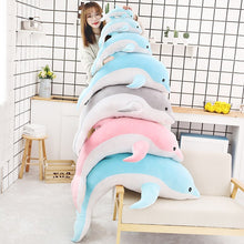 Lade das Bild in den Galerie-Viewer, Jetzt XXL Deflin Stofftier (ca. 50cm bis 160cm) Delphin Plüschtier bei Kuscheltiere.store kaufen