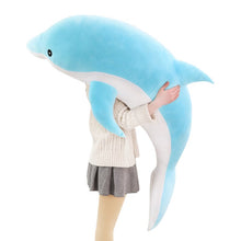 Lade das Bild in den Galerie-Viewer, Jetzt XXL Deflin Stofftier (ca. 50cm bis 160cm) Delphin Plüschtier bei Kuscheltiere.store kaufen