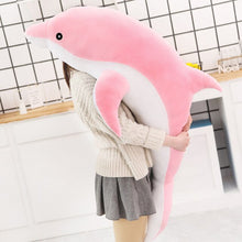 Lade das Bild in den Galerie-Viewer, Jetzt XXL Deflin Stofftier (ca. 50cm bis 160cm) Delphin Plüschtier bei Kuscheltiere.store kaufen
