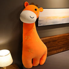 Lade das Bild in den Galerie-Viewer, Jetzt XXL Cartoon Giraffe Stofftier Kuscheltier (70cm oder 100cm) bei Kuscheltiere.store kaufen