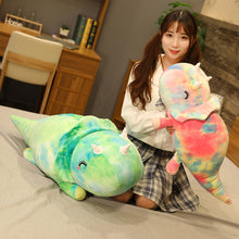 Lade das Bild in den Galerie-Viewer, Jetzt Regenbogen Dinos Stofftiere - Triceratops oder Stegosaurus bei Kuscheltiere.store kaufen