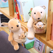 Lade das Bild in den Galerie-Viewer, Jetzt Süße Kuscheltiere mit Baby Stofftieren (Panda, Känguru, Pangolin, Igel, Polarbär) ca. 25cm bei Kuscheltiere.store kaufen