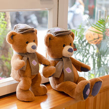 Lade das Bild in den Galerie-Viewer, Jetzt Lieblicher Brauner Teddybär mir Mütze und Schal 35/45/55cm bei Kuscheltiere.store kaufen