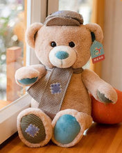 Lade das Bild in den Galerie-Viewer, Jetzt Lieblicher Brauner Teddybär mir Mütze und Schal 35/45/55cm bei Kuscheltiere.store kaufen