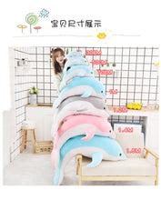 Lade das Bild in den Galerie-Viewer, Jetzt XXL Deflin Stofftier (ca. 50cm bis 160cm) Delphin Plüschtier bei Kuscheltiere.store kaufen
