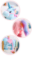 Lade das Bild in den Galerie-Viewer, Jetzt Lustiges gehendes Einhorn Kuscheltier Spielzeug (ca. 35cm) bei Kuscheltiere.store kaufen
