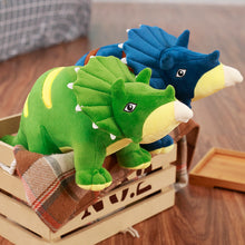Lade das Bild in den Galerie-Viewer, Jetzt Triceratops Dinosaurier Plüsch Kuscheltier im XXL Format (95cm oder 120cm) bei Kuscheltiere.store kaufen
