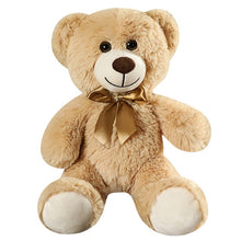 Lade das Bild in den Galerie-Viewer, Jetzt Goldener Teddybär mit Schleife (ca. 35cm) bei Kuscheltiere.store kaufen
