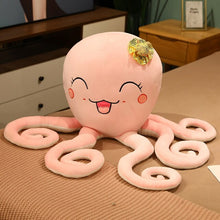 Lade das Bild in den Galerie-Viewer, Jetzt Lustiger XXL Oktopus Stofftier 80/100cm bei Kuscheltiere.store kaufen
