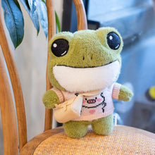 Lade das Bild in den Galerie-Viewer, Jetzt Niedlicher Frosch als Stofftier in verschiedenen Motiven (ca 25cm) bei Kuscheltiere.store kaufen