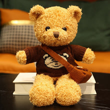 Lade das Bild in den Galerie-Viewer, Jetzt Teddybär Kuscheltier mit Pullover - verschiedene Motive (30cm oder 40cm) bei Kuscheltiere.store kaufen