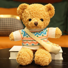 Lade das Bild in den Galerie-Viewer, Jetzt Teddybär Kuscheltier mit Pullover - verschiedene Motive (30cm oder 40cm) bei Kuscheltiere.store kaufen