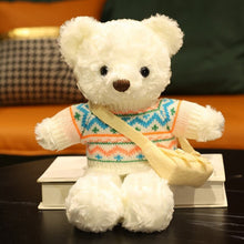 Lade das Bild in den Galerie-Viewer, Jetzt Teddybär Kuscheltier mit Pullover - verschiedene Motive (30cm oder 40cm) bei Kuscheltiere.store kaufen