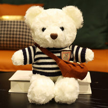 Lade das Bild in den Galerie-Viewer, Jetzt Teddybär Kuscheltier mit Pullover - verschiedene Motive (30cm oder 40cm) bei Kuscheltiere.store kaufen