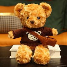 Lade das Bild in den Galerie-Viewer, Jetzt Teddybär Kuscheltier mit Pullover - verschiedene Motive (30cm oder 40cm) bei Kuscheltiere.store kaufen
