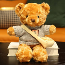 Lade das Bild in den Galerie-Viewer, Jetzt Teddybär Kuscheltier mit Pullover - verschiedene Motive (30cm oder 40cm) bei Kuscheltiere.store kaufen