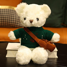 Lade das Bild in den Galerie-Viewer, Jetzt Teddybär Kuscheltier mit Pullover - verschiedene Motive (30cm oder 40cm) bei Kuscheltiere.store kaufen