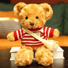 Lade das Bild in den Galerie-Viewer, Jetzt Teddybär Kuscheltier mit Pullover - verschiedene Motive (30cm oder 40cm) bei Kuscheltiere.store kaufen