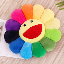 Lade das Bild in den Galerie-Viewer, Jetzt Niedliche Lächelnde Regenbogen Blumen Kissen - viele Motive und Größen bei Kuscheltiere.store kaufen