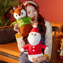 Lade das Bild in den Galerie-Viewer, Jetzt Weihnacht Stofftiere - zur Deko Geschenkidee Elch, Schneemann oder Weihnachtsmann ca. 40cm bei Kuscheltiere.store kaufen