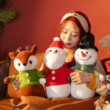 Lade das Bild in den Galerie-Viewer, Jetzt Weihnacht Stofftiere - zur Deko Geschenkidee Elch, Schneemann oder Weihnachtsmann ca. 40cm bei Kuscheltiere.store kaufen