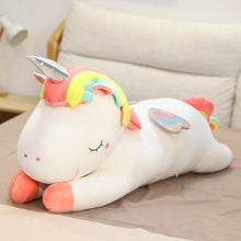 Lade das Bild in den Galerie-Viewer, Jetzt Buntes schlafendes Einhorn Kuscheltier 60cm bis 100cm bei Kuscheltiere.store kaufen