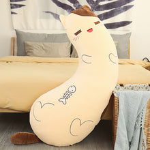 Lade das Bild in den Galerie-Viewer, Jetzt Lustige Kuschel Katze Kissen Stofftier (ca. 60cm) bei Kuscheltiere.store kaufen