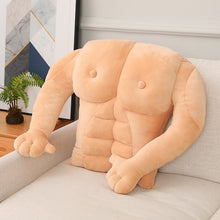 Lade das Bild in den Galerie-Viewer, Jetzt Lustiges Muskel Sixpack Kissen (50cm oder 70cm) bei Kuscheltiere.store kaufen