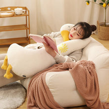 Lade das Bild in den Galerie-Viewer, Jetzt XXL 1 Meter Ente Plüsch Tier Stoff Ente bei Kuscheltiere.store kaufen