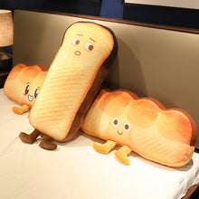 Lade das Bild in den Galerie-Viewer, Jetzt Rückenkissen im lustigen 3D Brot Design Brot Stofftier bei Kuscheltiere.store kaufen