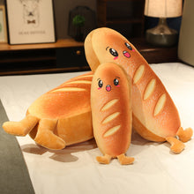 Lade das Bild in den Galerie-Viewer, Jetzt Rückenkissen im lustigen 3D Brot Design Brot Stofftier bei Kuscheltiere.store kaufen