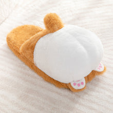 Lade das Bild in den Galerie-Viewer, Jetzt Flauschige Corgi Plüsch Hausschuhe bei Kuscheltiere.store kaufen