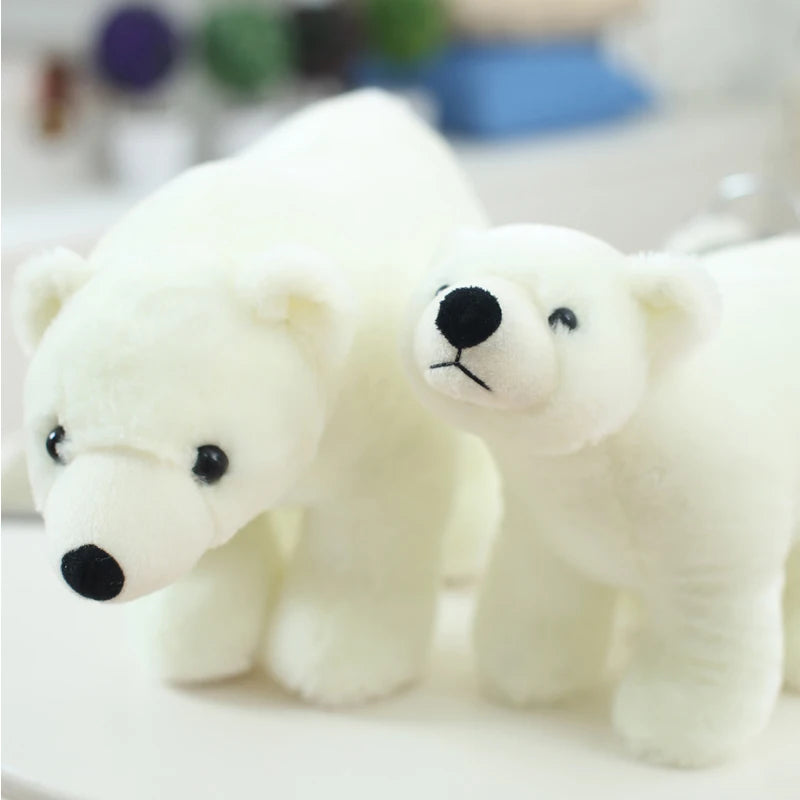Flauschiger Eisbär Plüschtier (ca. 20/25/35/45cm)