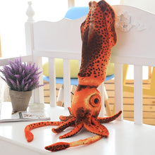 Lade das Bild in den Galerie-Viewer, Lustiger Tintenfisch Oktopus Plüsch Stofftier (ca. 55cm)
