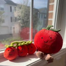Lade das Bild in den Galerie-Viewer, Freundliche Tomate als Plüschtier (ca. 15cm)
