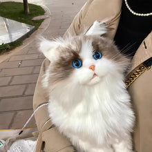 Lade das Bild in den Galerie-Viewer, Lebensechte Plüsch-Katze Kuscheltier, Katzen Puppe
